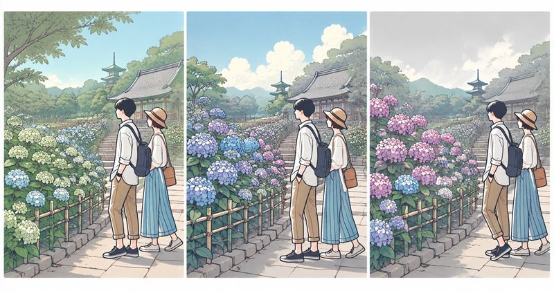 雨引観音のあじさいの見頃はいつ?