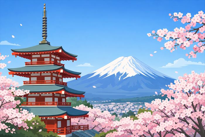 新倉富士浅間神社の桜 見頃と開花予想