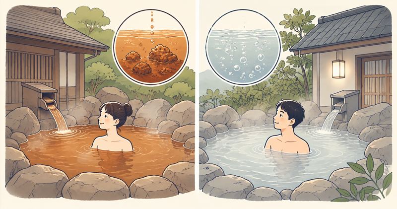 有馬温泉の金の湯と銀の湯の違いを比較