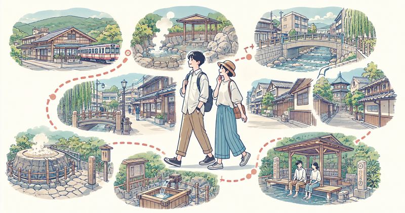 有馬温泉の散策所要時間はどれくらい？
