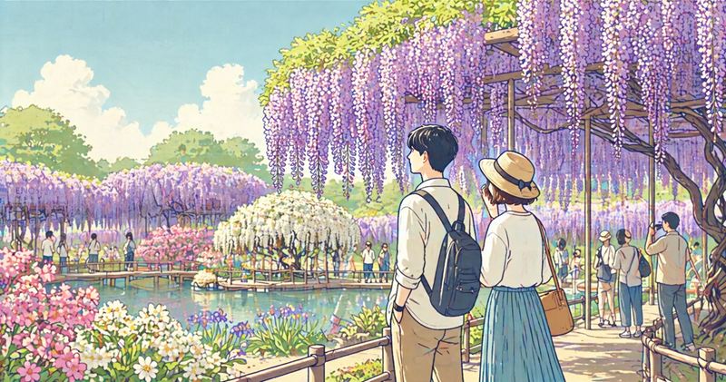 あしかがフラワーパークの藤の見頃はいつからいつまで？2026年の最新開花予想