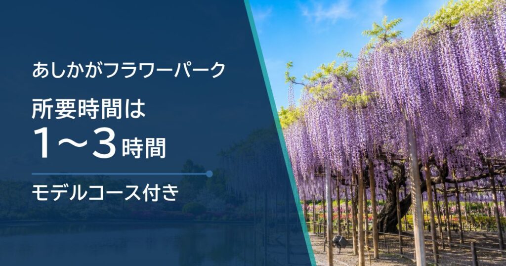 あしかがフラワーパークの所要時間は何時間？1・2・3時間別の回り方