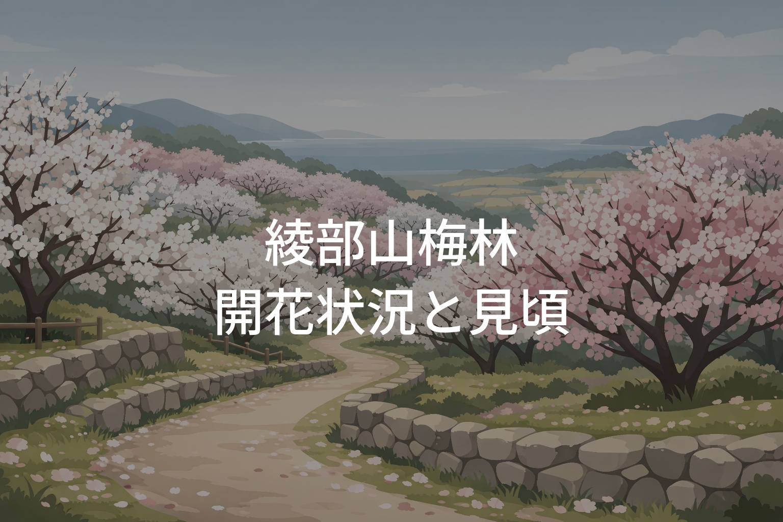 綾部山梅林の開花状況まとめ！見頃時期と満開予想