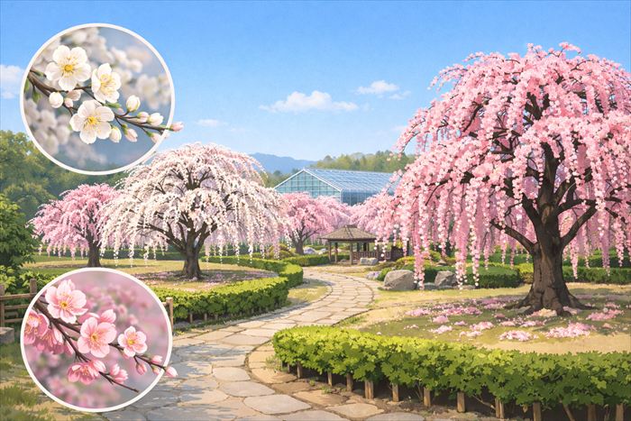 名古屋市農業センター 梅の開花状況と「しだれ梅」の魅力