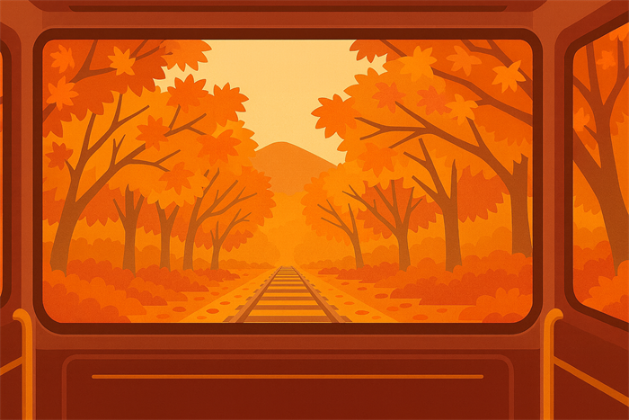 叡山電車の紅葉シーズンと見頃時期