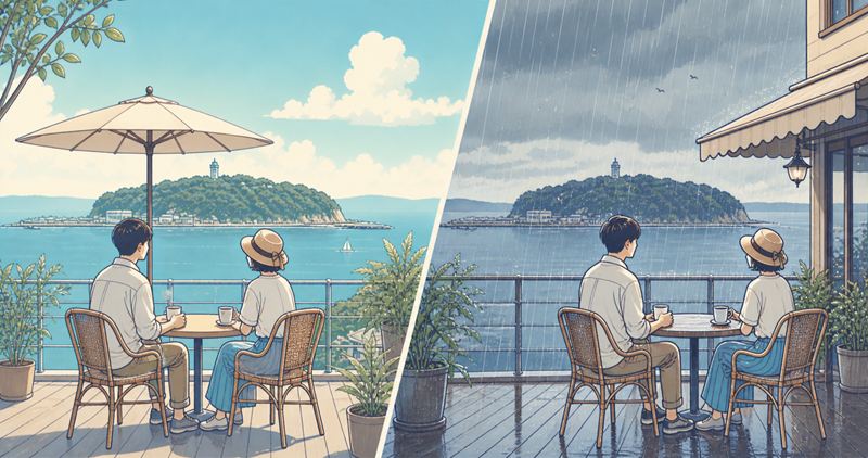江ノ島で海が見えるカフェを選ぶときの注意点