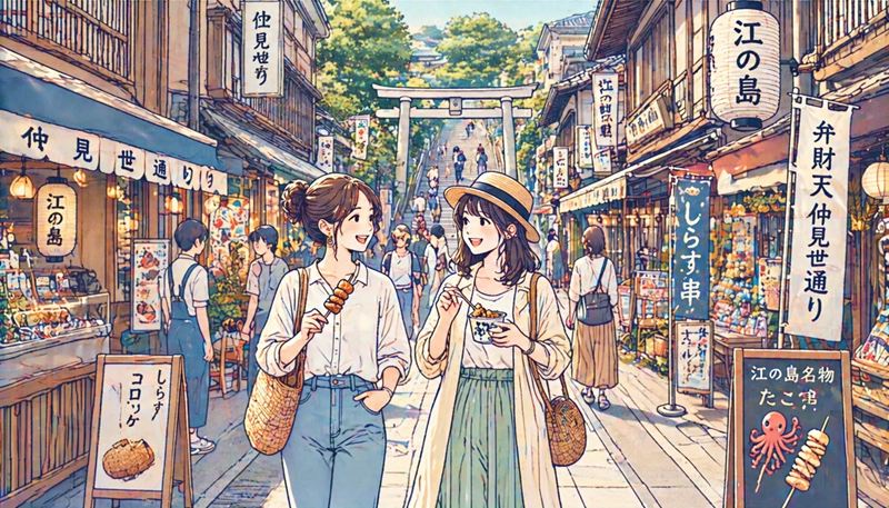 江ノ島観光で女子におすすめのカフェと食べ歩きの楽しみ方