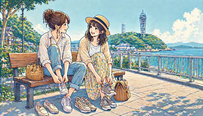 江ノ島観光で女子が歩きやすくなる服装と回り方のコツ