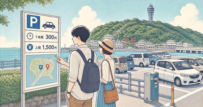 江ノ島の安い駐車場はエリア別に選ぶと失敗しにくい