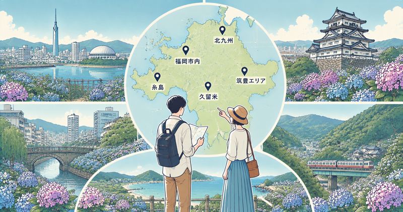 福岡 あじさいの見頃をエリア別に楽しむ