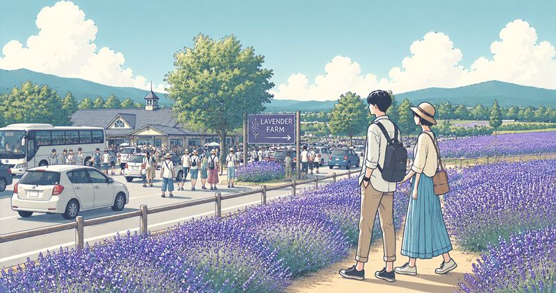 富良野ラベンダー見頃の混雑と回避策