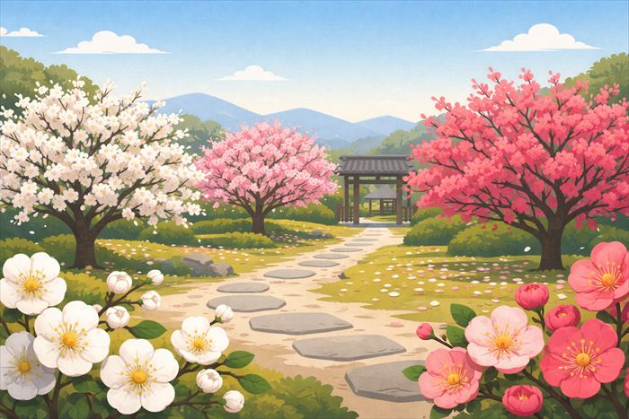 不老園 梅の見頃と観光情報