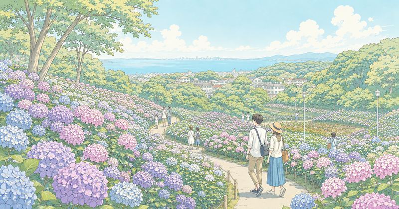 蒲郡あじさい祭りの見頃はいつ?