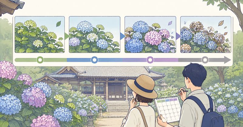 岩船寺のあじさいの見頃はいつ?