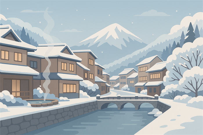 下呂温泉の雪はいつからいつまで降る?