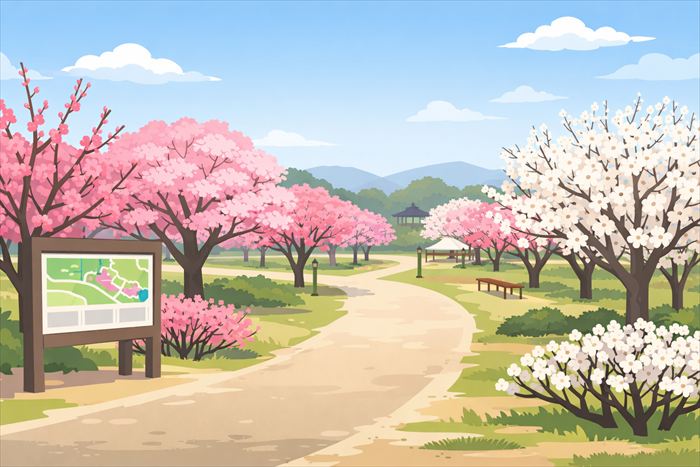 岐阜・梅林公園の開花状況と見頃