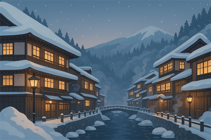 銀山温泉の雪はいつからいつまで？例年の積雪状況