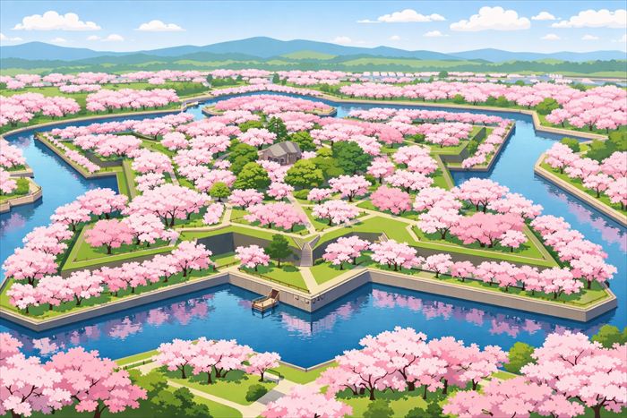 函館・五稜郭公園 桜の見頃と開花予想