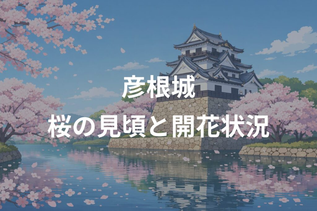 【2026年】彦根城 桜の見頃はいつ？開花状況と満開予想