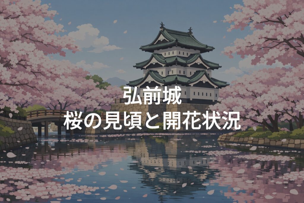 【2026年】弘前城 桜の見頃はいつ？開花状況と満開予想