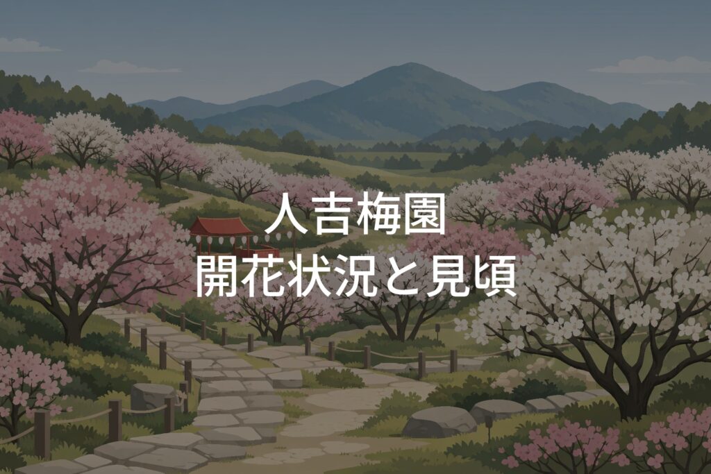 人吉梅園の開花状況！梅まつりと見頃時期