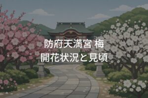 防府天満宮 梅の開花状況！見頃時期と楽しみ方