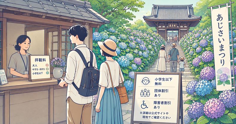本土寺のあじさいまつりと有料参拝期間