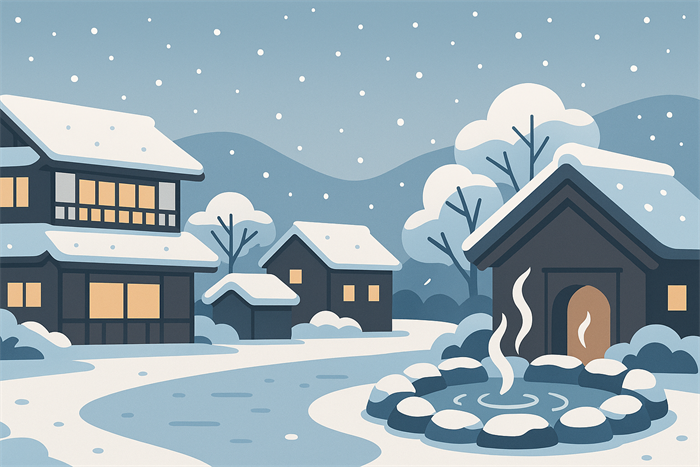 石和温泉の雪はいつから？傾向と気温