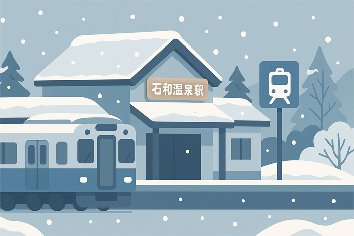 石和温泉の雪はいつから？観光情報