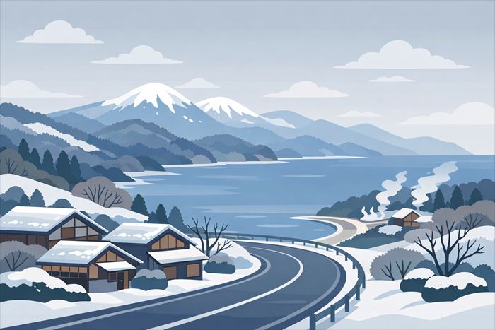 伊豆の雪はいつから注意？