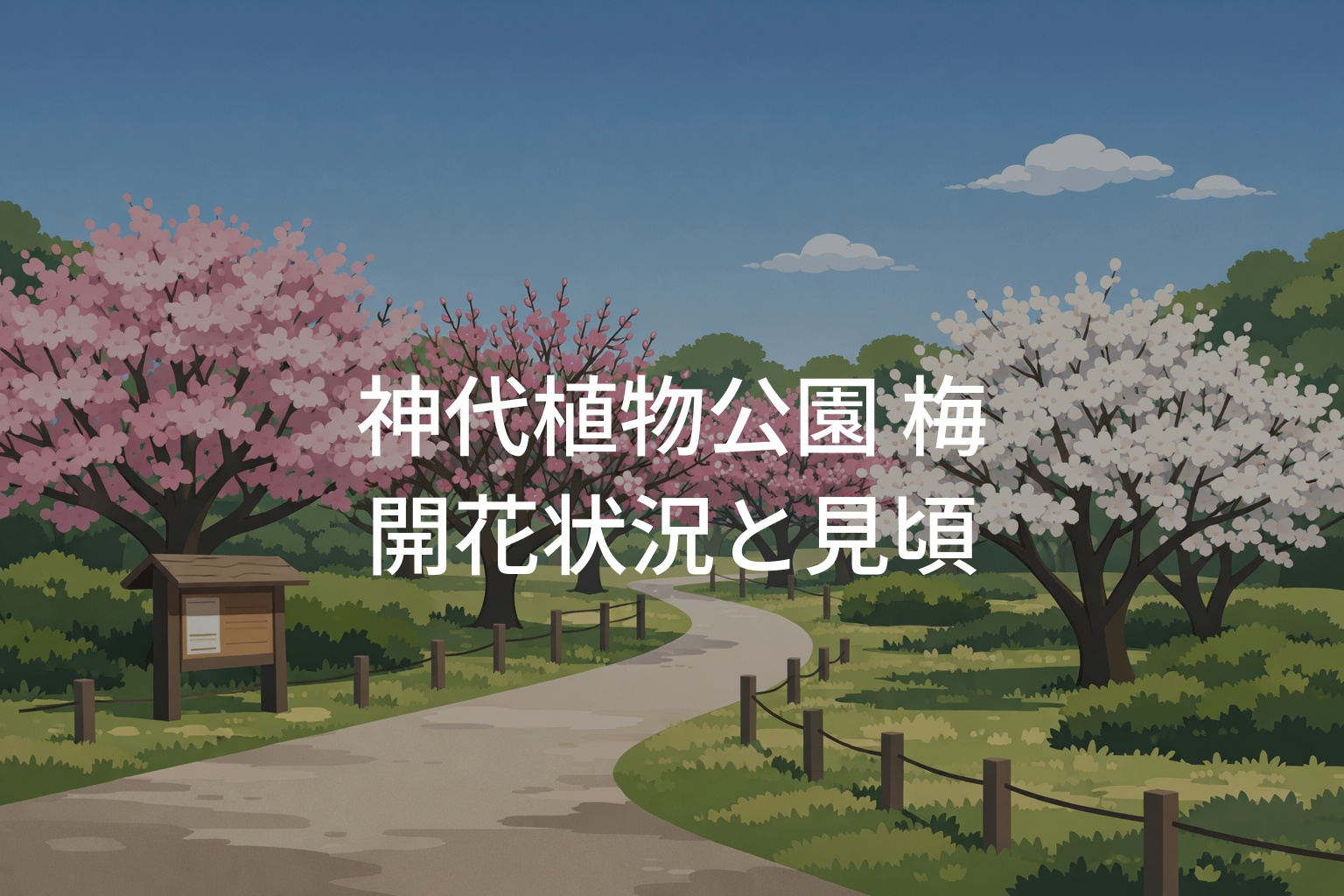 神代植物公園 梅の開花状況！見頃といつ満開？