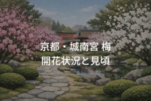 【2026年】京都・城南宮 梅の開花状況を解説！見頃はいつまで？