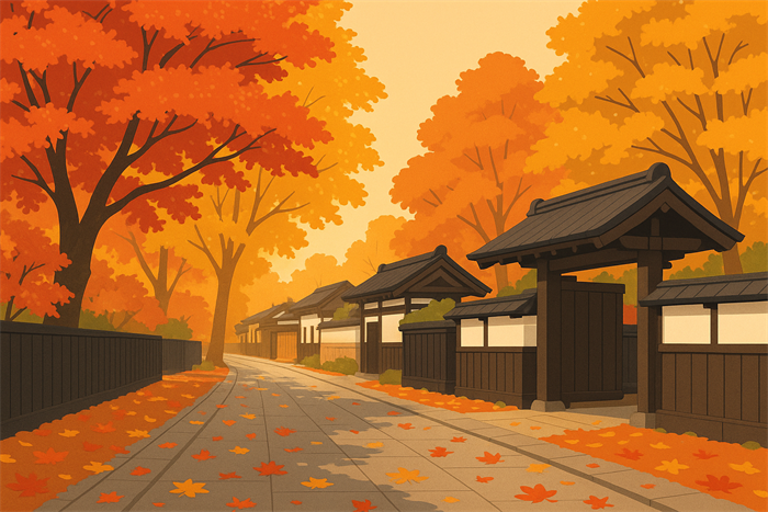 角館の紅葉シーズンと見頃時期