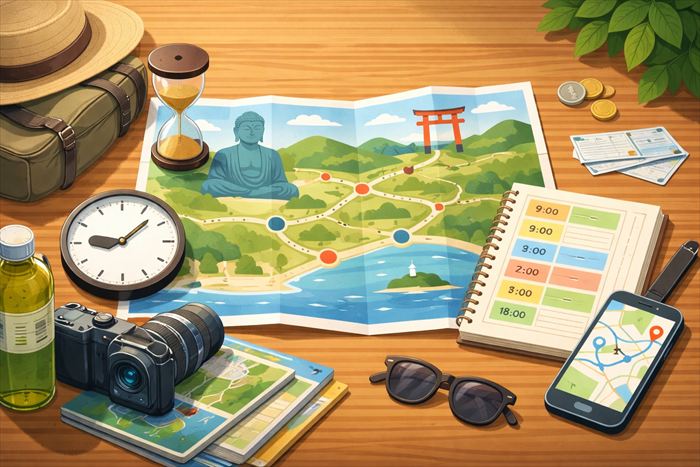 鎌倉観光全体の所要時間の目安は?(半日・日帰り)