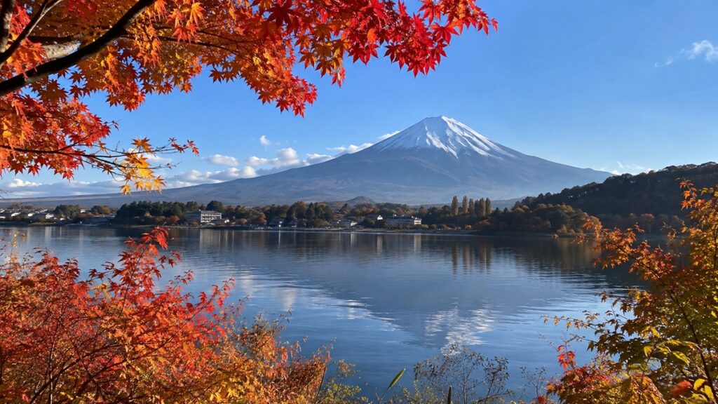 河口湖の紅葉シーズンの見頃時期はいつからいつまで？