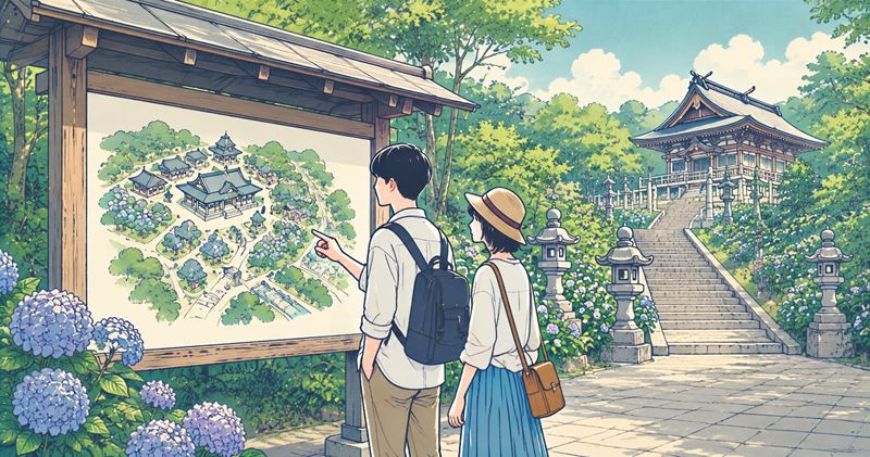 吉備津神社のあじさい開花状況を確認する方法