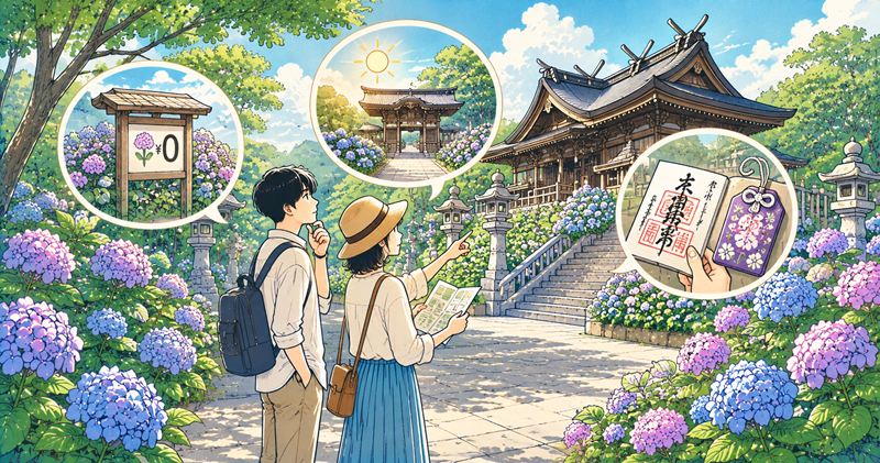 吉備津神社のあじさいまつりと基本情報