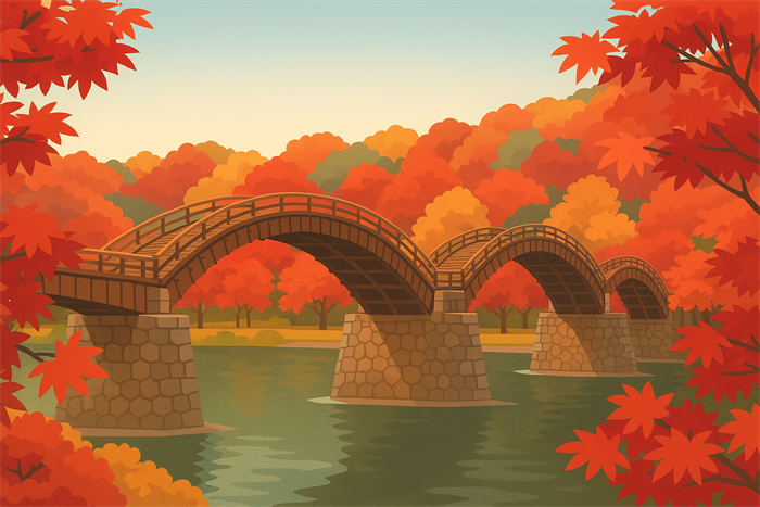 錦帯橋の紅葉シーズンと見頃時期