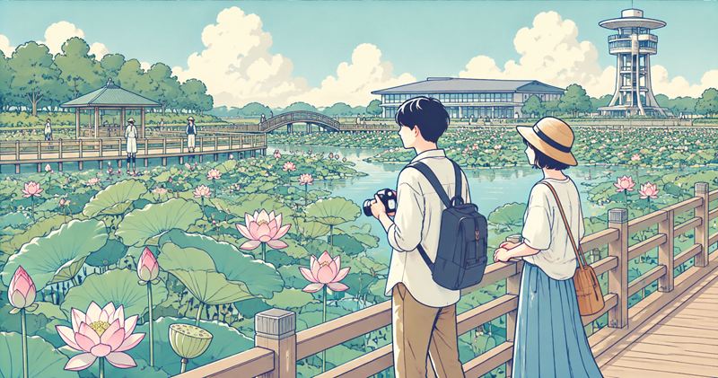 古代蓮の里 見頃と開花状況