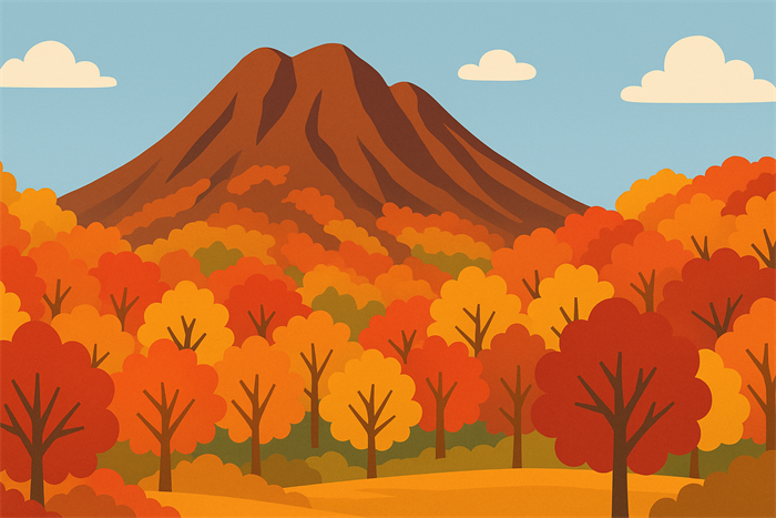 くじゅう連山の紅葉登山