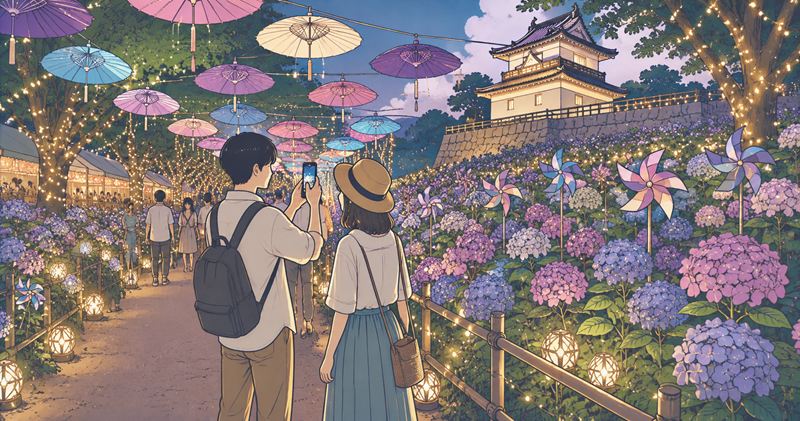 くろばね紫陽花まつりの開催時期と楽しみ方