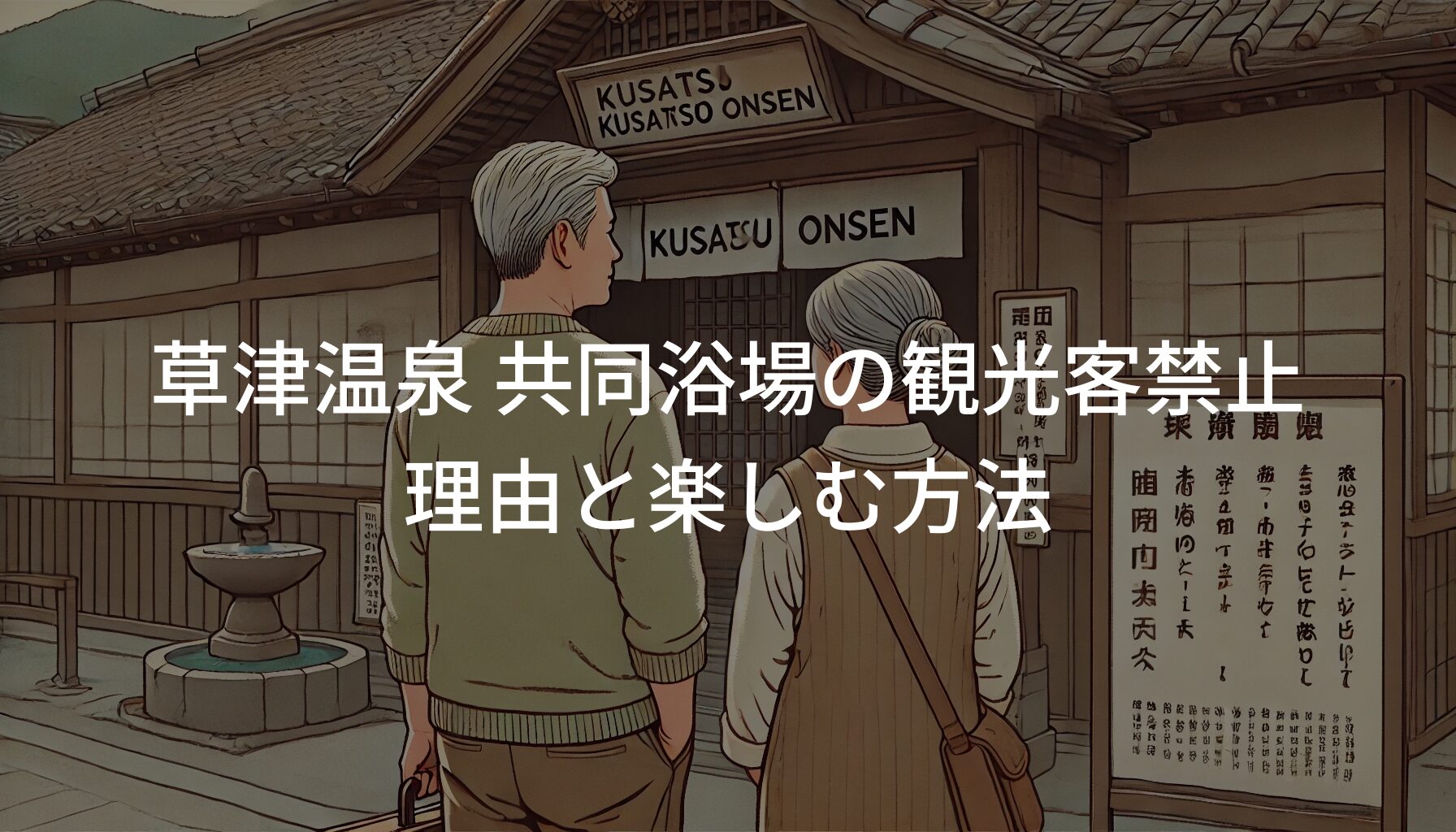 草津温泉 共同浴場の観光客禁止の理由と楽しむ方法を解説