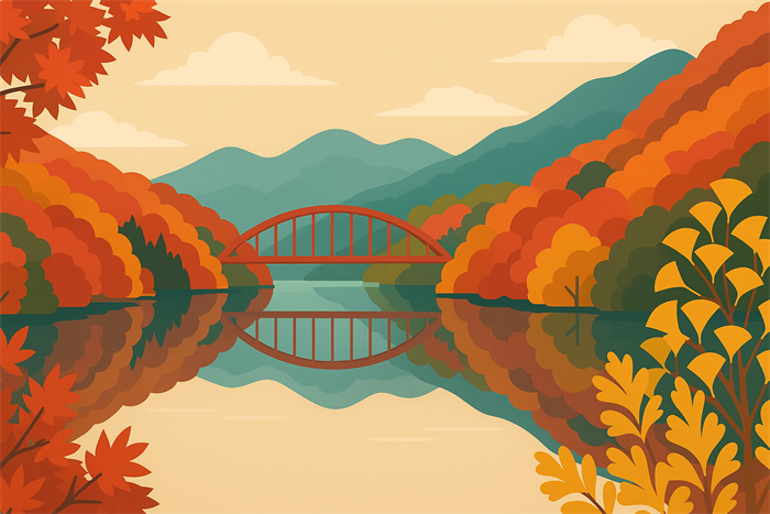 九頭竜湖の紅葉シーズンと見頃時期