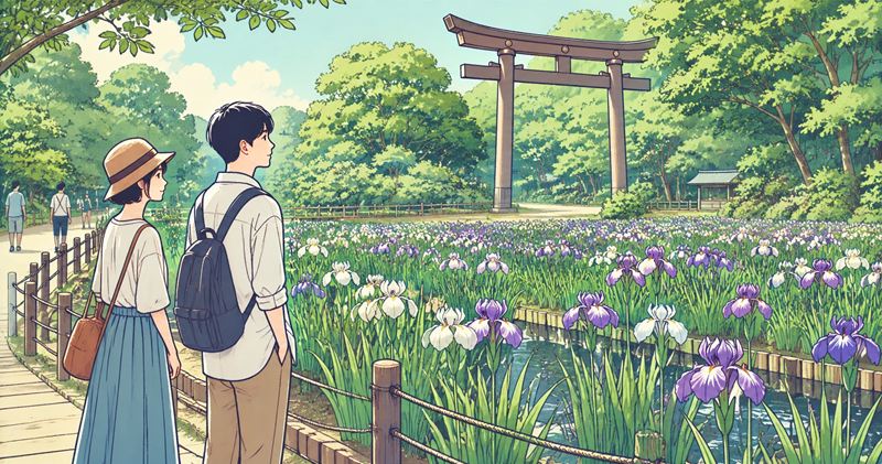 明治神宮 花菖蒲の見頃と開花状況