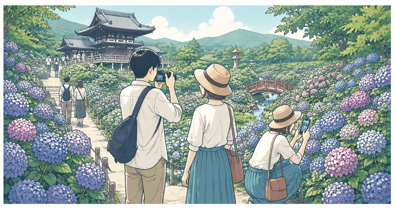 三室戸寺のあじさい園の見どころ