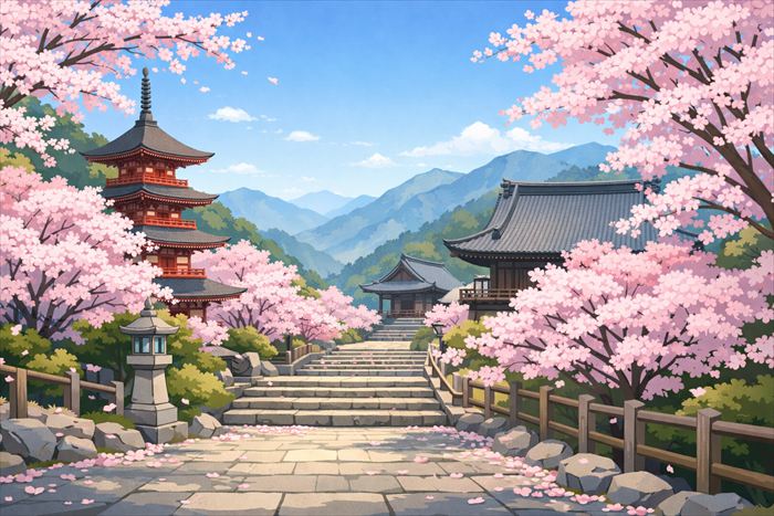 身延山久遠寺 桜の見頃と開花状況