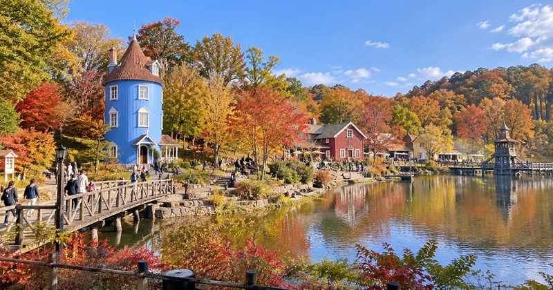 ムーミンバレーパークの紅葉はいつからいつまで?
