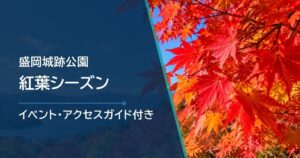 盛岡城跡公園の紅葉シーズンはいつ？見頃時期と紅葉状況の確認方法・見どころ、岩手県内の3スポットを紹介
