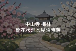 【2026年】中山寺 梅林の開花状況と見頃時期