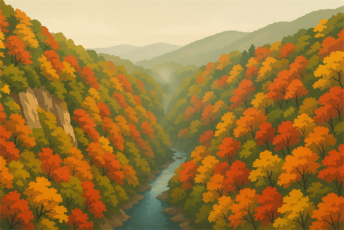鳴子峡の紅葉